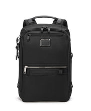 Load image into Gallery viewer, Front panel view of the black backpack