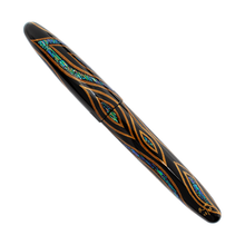 Load image into Gallery viewer, Back view of the fountain pen with the cap on.