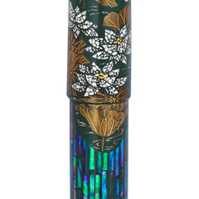 Load image into Gallery viewer, close up to the flowers painted between the barrel and cap.