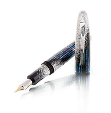 Load image into Gallery viewer, The fountain pen arranged with the cap next to it on a white background.