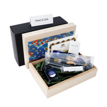Load image into Gallery viewer, The Koi Oasis arranged in its presentation box with the ink bottle, ink cartridge, documents, and boxes on a white background.
