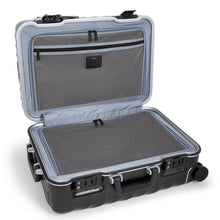 Load image into Gallery viewer, Interior view of the suitcase showing the zipper-closing panel dividers.