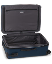 Load image into Gallery viewer, Interior view of the blue suitcase.