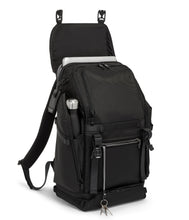 Load image into Gallery viewer, Angled front panel view with the flap lifted.