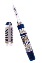 Load image into Gallery viewer, Front view of the Fountain Pen with the cap set to the side.
