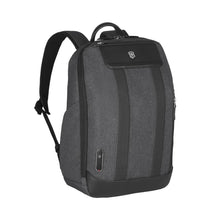 Load image into Gallery viewer, Angled front panel view of the backpack.