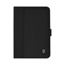Load image into Gallery viewer, Front panel view of the black passport holder.
