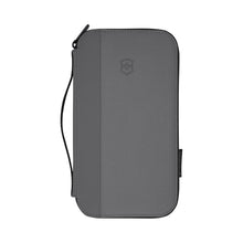 Load image into Gallery viewer, Front view of the frost  gray essentials travel organizer.