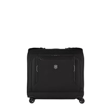 Load image into Gallery viewer, Front view of the garment bag. The Victorinox logo is placed at the center of the panel.
