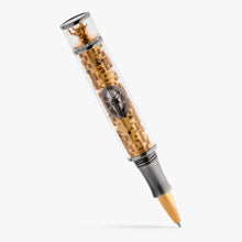 Load image into Gallery viewer, Decorative pen with intricate maze design on a white background.