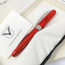 Load image into Gallery viewer, Side view of the Rembrandt Rollerball in its slot within the presentation box.