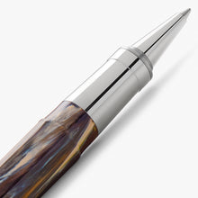 Load image into Gallery viewer, Close up to the grip section of the rollerball pen. This area is made of metal.