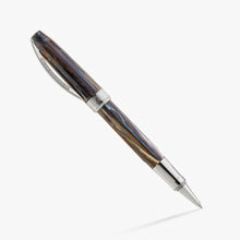 Load image into Gallery viewer, Angled view of the Rollerball Pen with the cap posted at the end of the barrel.