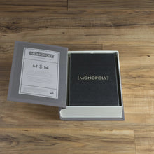 Load image into Gallery viewer, Interior view of the Monopoly packaging.