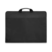 Load image into Gallery viewer, Briggs & Riley Check-In Garment Sleeve - Black
Image of Back Panel View folded in Bi-Fold position
Dimensions:  16.5 x 13 in / 41.9 x 33 cm