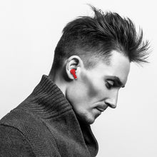 Load image into Gallery viewer, Profile of a man wearing the earbuds.