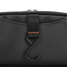 Load image into Gallery viewer, Briggs & Riley ZDX Hanging Toiletry Kit - Shown in Black
Back Panel View, showing built in hanging hook
Dimensions: 10 x 5 x 2.8 inches