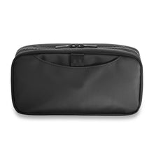 Load image into Gallery viewer, Briggs & Riley ZDX Hanging Toiletry Kit - Shown in Black
Back Panel View
Dimensions: 10 x 5 x 2.8 inches