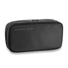 Load image into Gallery viewer, Briggs & Riley ZDX Hanging Toiletry Kit - Shown in Black
Front Angled View
Dimensions: 10 x 5 x 2.8 inches