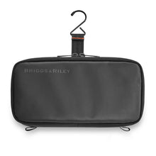 Load image into Gallery viewer, Briggs & Riley ZDX Hanging Toiletry Kit - Shown in Black
Front Panel view, showing hanging hook
Dimensions: 10 x 5 x 2.8 inches