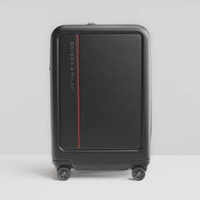 Load image into Gallery viewer, Front view of the black hard side suitcase.