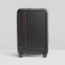 Load image into Gallery viewer, Front view of the black suitcase.