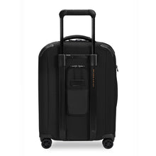 Load image into Gallery viewer, full back view of the black Briggs & Riley Global 21" Carry-on Expandable Spinner