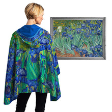 Load image into Gallery viewer, Reversible Rain Poncho - Van Gogh Irises