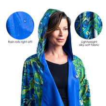 Load image into Gallery viewer, Reversible Rain Poncho - Van Gogh Irises