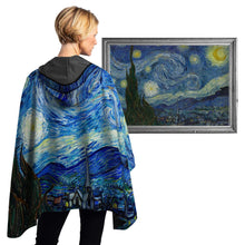 Load image into Gallery viewer, Reversible Rain Poncho - Van Gogh Irises