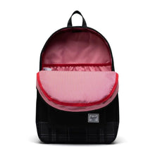 Load image into Gallery viewer, Herschel Settlement Backpack - Black/Grayscale Plaid
