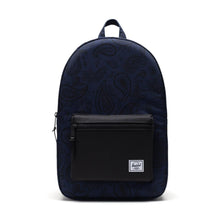 Load image into Gallery viewer, Front view of the Peacoat Paisley Backpack.
