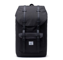 Load image into Gallery viewer, Front view of the black backpack.