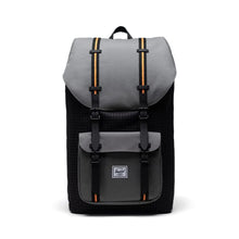 Load image into Gallery viewer, Herschel Little America Backpack- Black Grid/Orange
