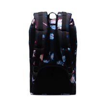 Load image into Gallery viewer, Back panel view of the Sunlight Floral Little America Backpack.