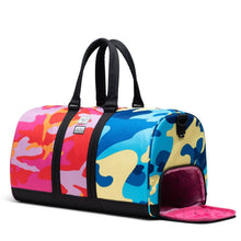Load image into Gallery viewer, Herschel Supply Co. Novel Duffle - Andy Warhol Pink/Blue Camo Print