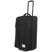 Load image into Gallery viewer, Angled front view of the black Parcel suitcase.