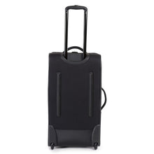 Load image into Gallery viewer, Back panel view of the black Parcel suitcase.