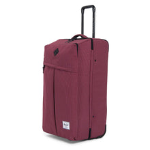 Load image into Gallery viewer, Angled front view of the Wine Grid Parcel suitcase.