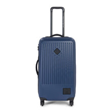 Load image into Gallery viewer, Front panel view of the navy blue Trade spinner suitcase.