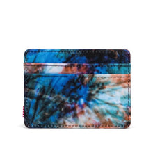 Load image into Gallery viewer, Back view of the summer tie dye Charlie card case.