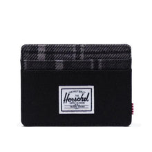 Load image into Gallery viewer, The black and grayscale plaid wallet.