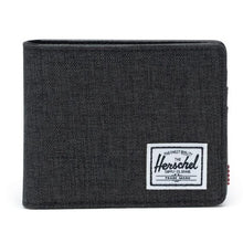 Load image into Gallery viewer, Front view of the Hank wallet in Black Crosshatch.