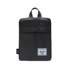 Load image into Gallery viewer, Front view of the ivy green packable bag folded into its pouch.