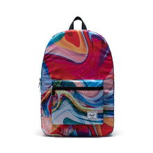 Load image into Gallery viewer, Front view of the Paint Pour Multi packable daypack.