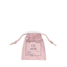 Load image into Gallery viewer, Front view of the matching Ash Rose Eye Mask bag.