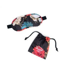 Load image into Gallery viewer, The Vintage Floral eye mask and pouch on a white background.