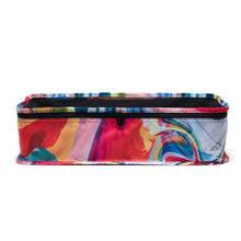Load image into Gallery viewer, Front view of the medium paint pour multi travel organizer.