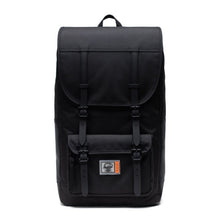 Load image into Gallery viewer, Front view of the black Insulated Little America backpack.