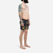 Load image into Gallery viewer, Angled view of the model wearing the garment on a white background.